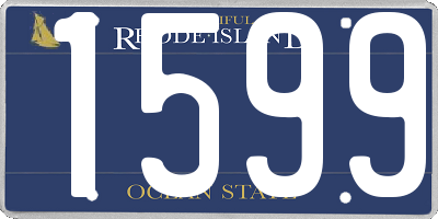 RI license plate 1599