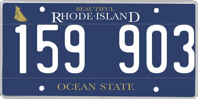 RI license plate 159903