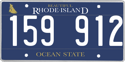 RI license plate 159912