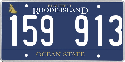 RI license plate 159913