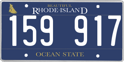 RI license plate 159917