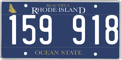 RI license plate 159918