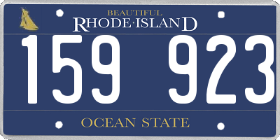 RI license plate 159923