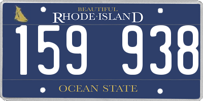 RI license plate 159938