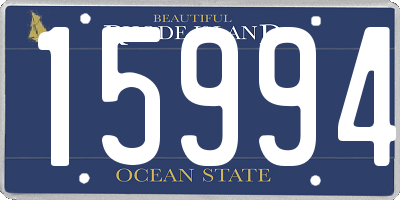 RI license plate 15994