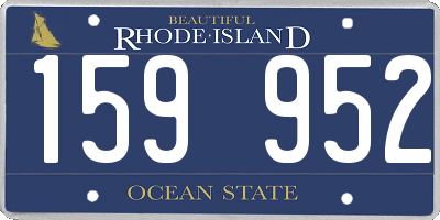 RI license plate 159952
