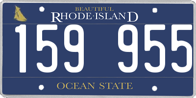 RI license plate 159955