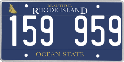 RI license plate 159959