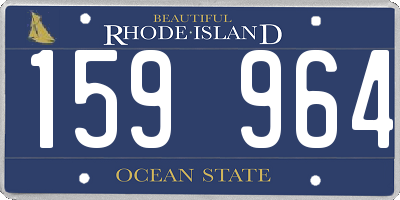 RI license plate 159964