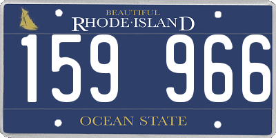 RI license plate 159966