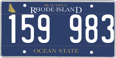 RI license plate 159983
