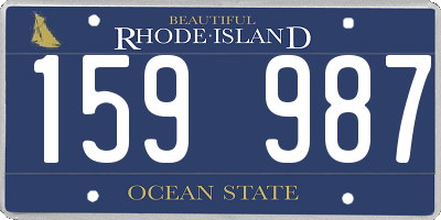 RI license plate 159987