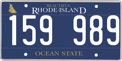 RI license plate 159989