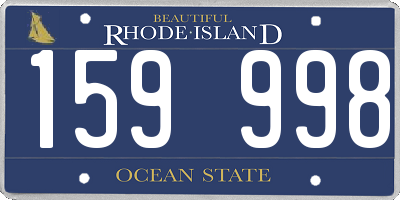 RI license plate 159998