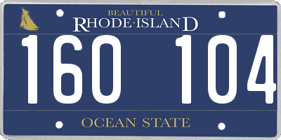 RI license plate 160104