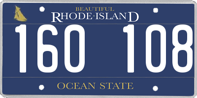 RI license plate 160108