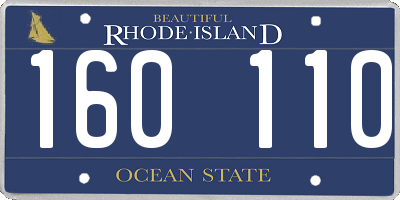 RI license plate 160110