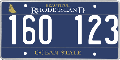 RI license plate 160123