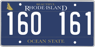 RI license plate 160161