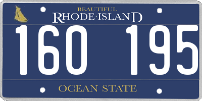 RI license plate 160195