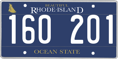 RI license plate 160201