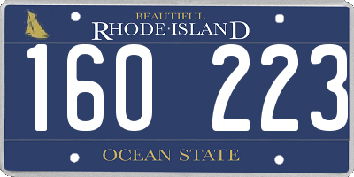 RI license plate 160223