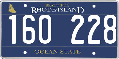 RI license plate 160228