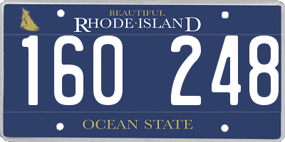 RI license plate 160248