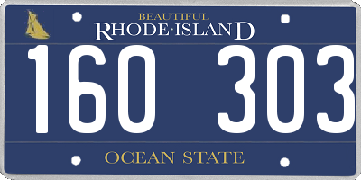 RI license plate 160303