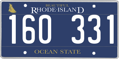 RI license plate 160331