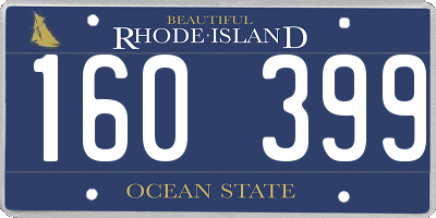 RI license plate 160399