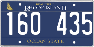 RI license plate 160435