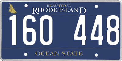 RI license plate 160448