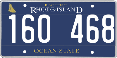 RI license plate 160468