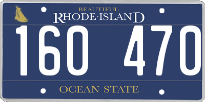 RI license plate 160470