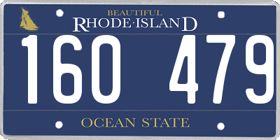 RI license plate 160479