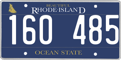RI license plate 160485