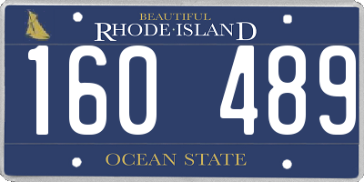 RI license plate 160489