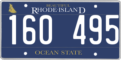 RI license plate 160495