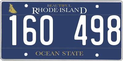 RI license plate 160498