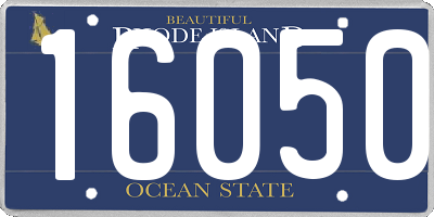 RI license plate 16050