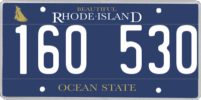 RI license plate 160530