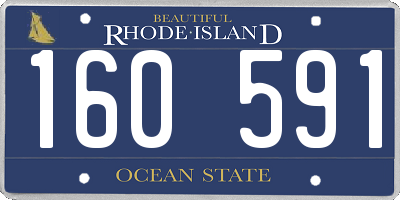 RI license plate 160591