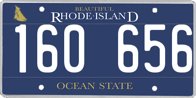 RI license plate 160656