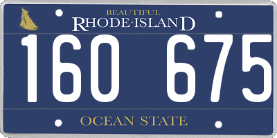 RI license plate 160675