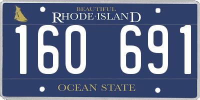 RI license plate 160691