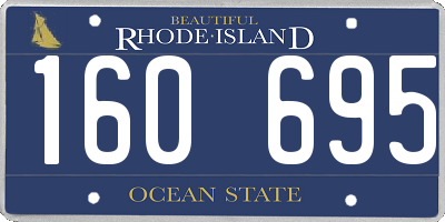 RI license plate 160695