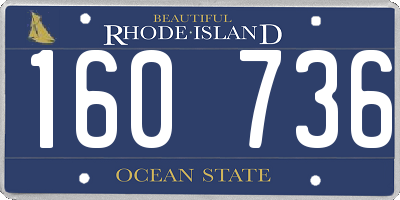 RI license plate 160736