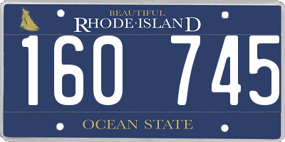 RI license plate 160745