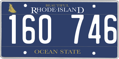 RI license plate 160746